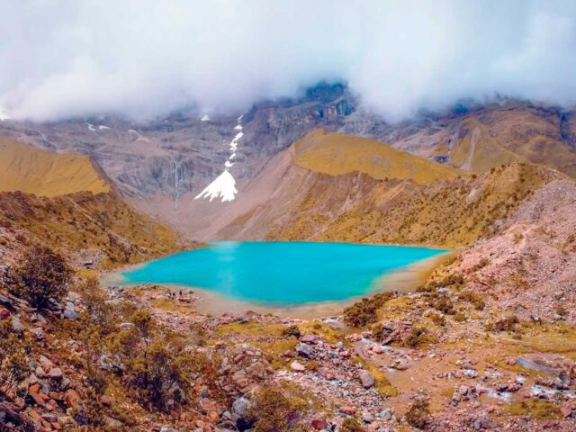 Incredible view of Humantay Lake in cusco, Peru