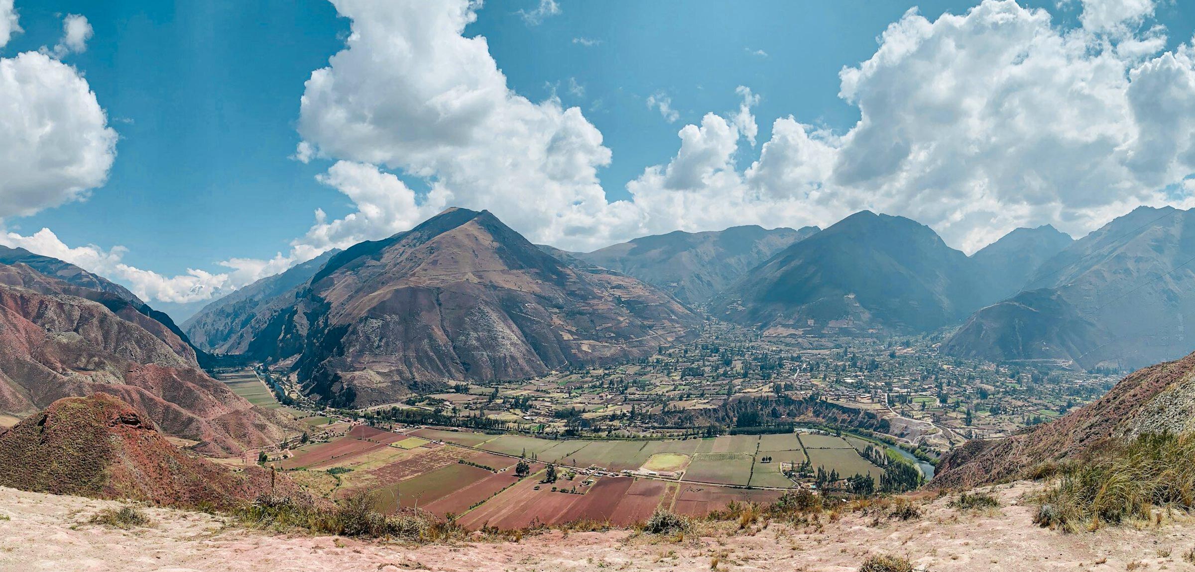 View of the Sacred Valley of Peru