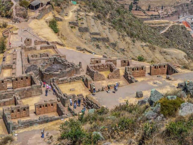 The ruins of Pisac in Peru