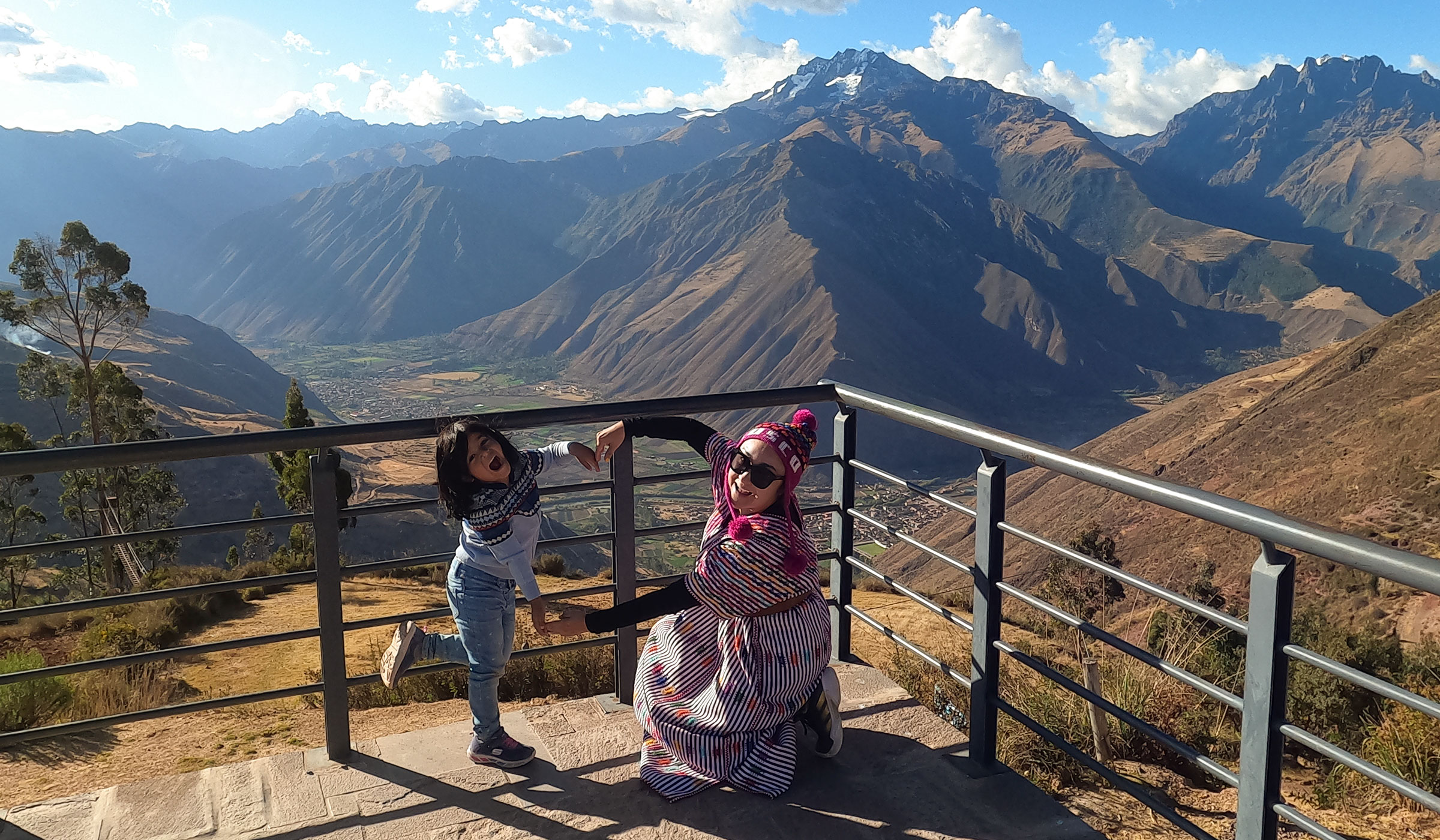 beautiful view of urubamba from the viewpoint