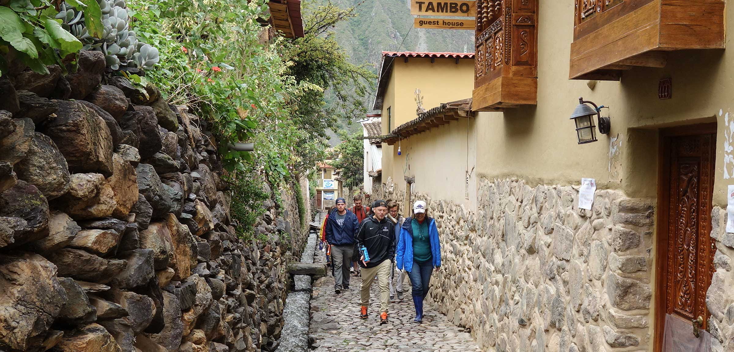 Walking in Ollantaytambo Town