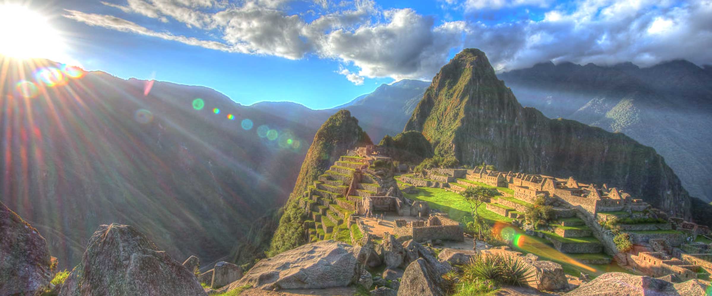 Visiting Machu Picchu at Sunset