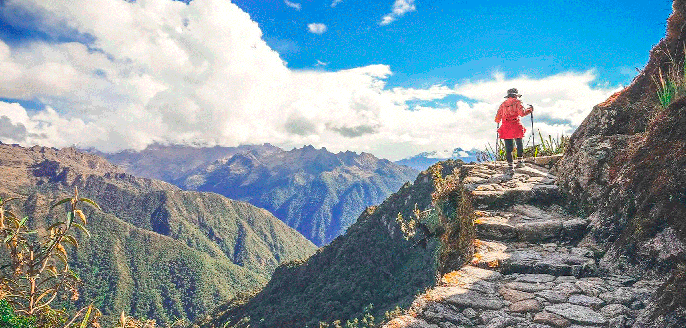 Walking on the Original Inca Trail to Machu Picchu