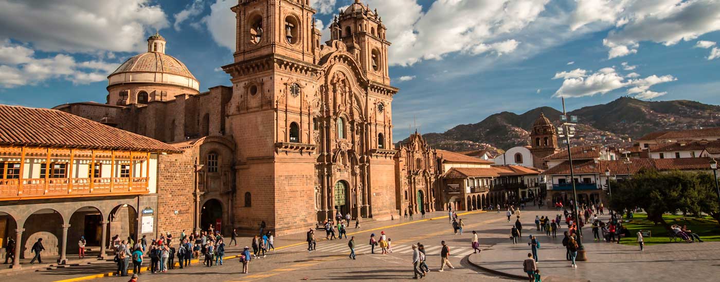 Plaza de armas of Cusco, panoramic view
