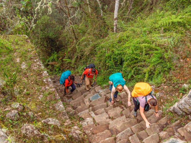 Climbing to the Sun Gate