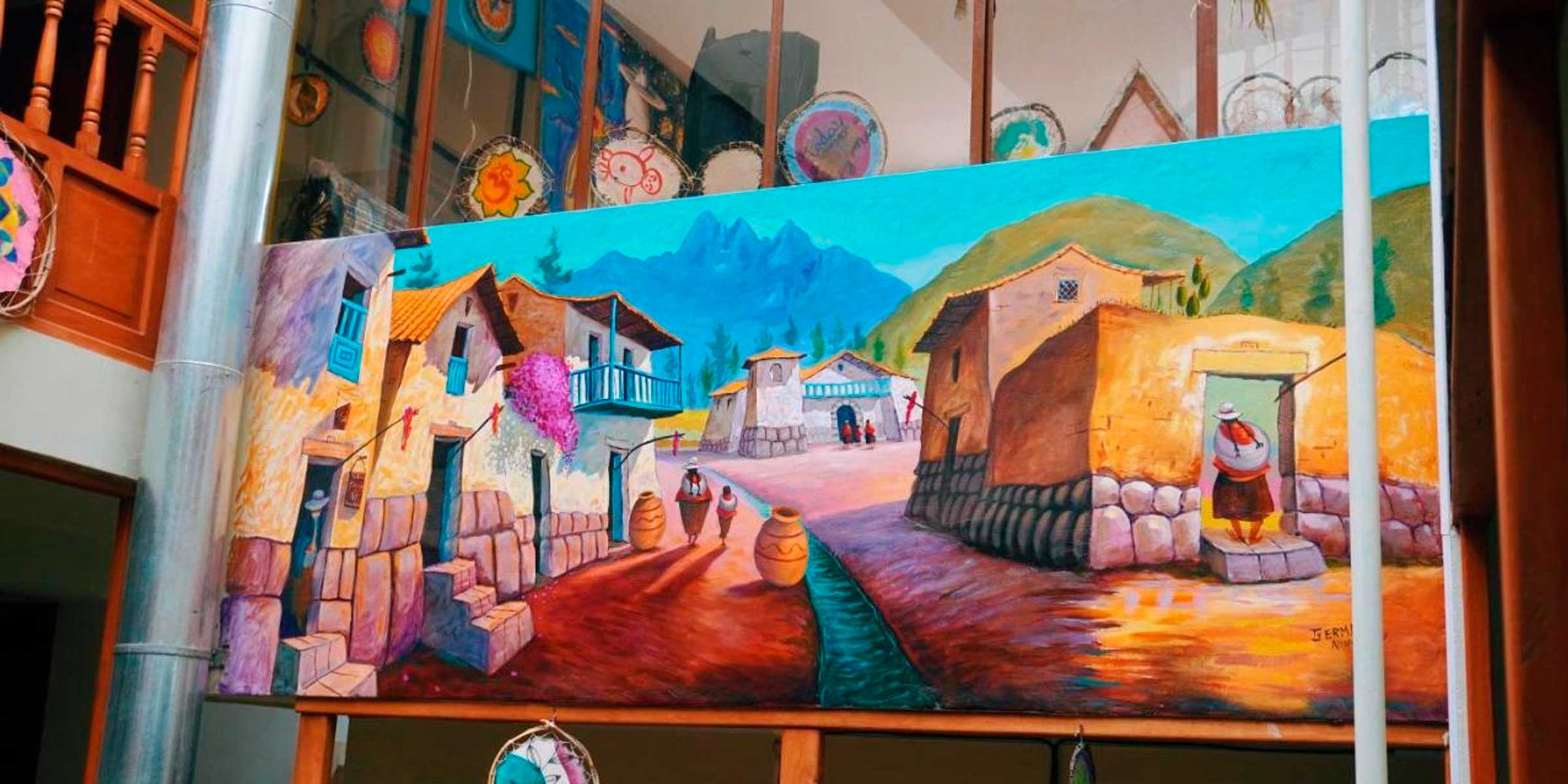 Painting in Peru