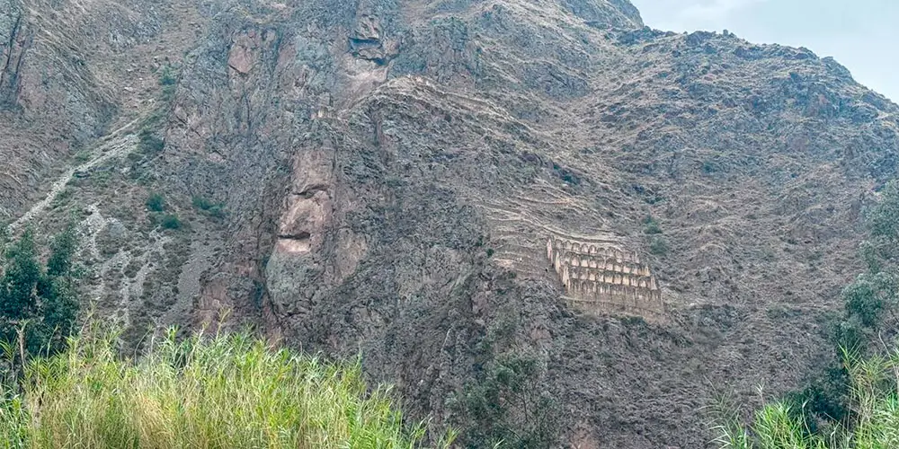 The Face of the Mountain at Ollantaytambo